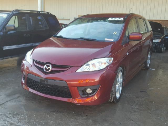 JM1CR293280304535 - 2008 MAZDA 5 RED photo 2