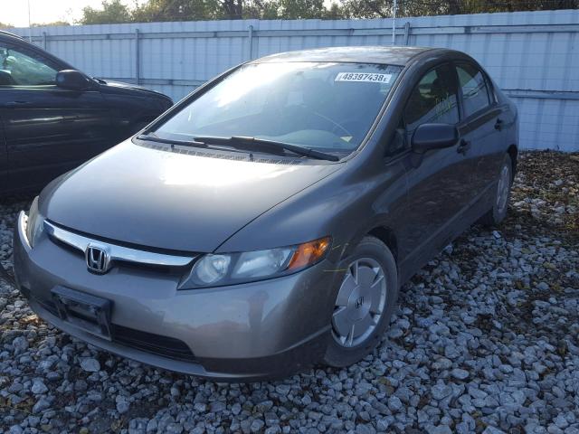 2HGFA16336H022109 - 2006 HONDA CIVIC DX V GRAY photo 2