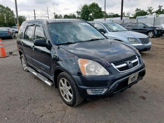 JHLRD68442C011402 - 2002 HONDA CR-V LX BLACK photo 1