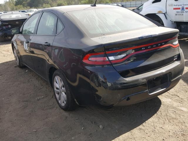 1C3CDFBB1ED681101 - 2014 DODGE DART SXT BLACK photo 3