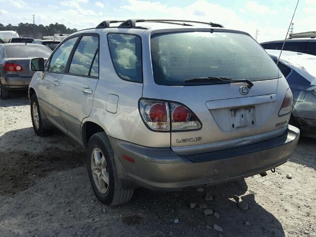 JTJGF10U820129464 - 2002 LEXUS RX 300 SILVER photo 3