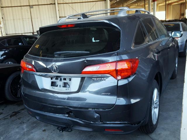 5J8TB4H56EL023224 - 2014 ACURA RDX TECHNO GRAY photo 4