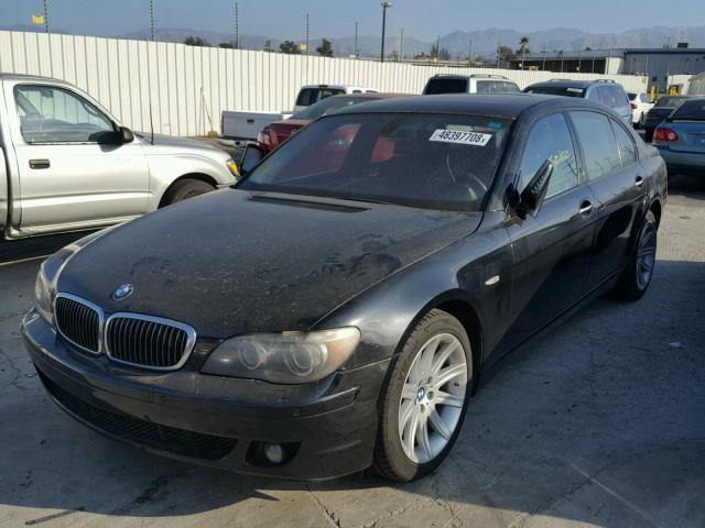 WBAHN83517DT72067 - 2007 BMW 750 BLACK photo 2