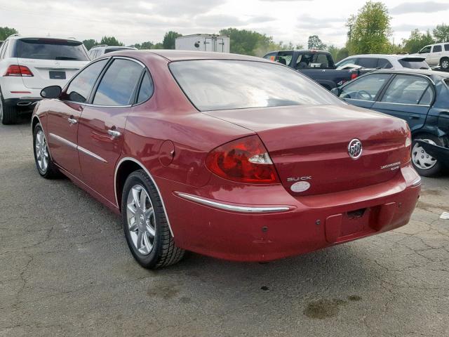 2G4WE537751262672 - 2005 BUICK LACROSSE C MAROON photo 3