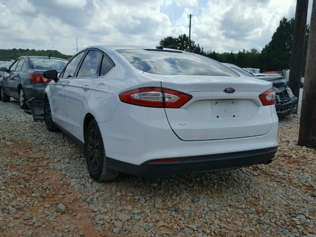 3FA6P0G74ER177740 - 2014 FORD FUSION S WHITE photo 3