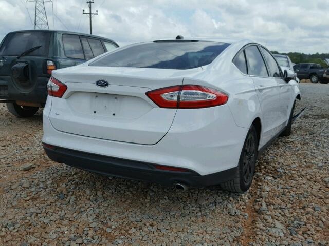 3FA6P0G74ER177740 - 2014 FORD FUSION S WHITE photo 4