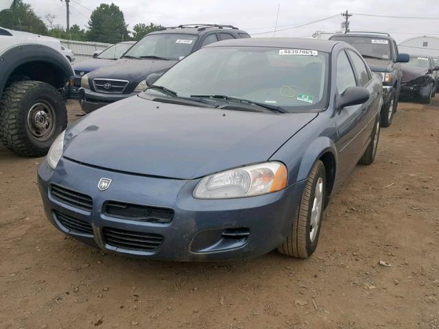 1B3EL36T73N521564 - 2003 DODGE STRATUS SE BLUE photo 2