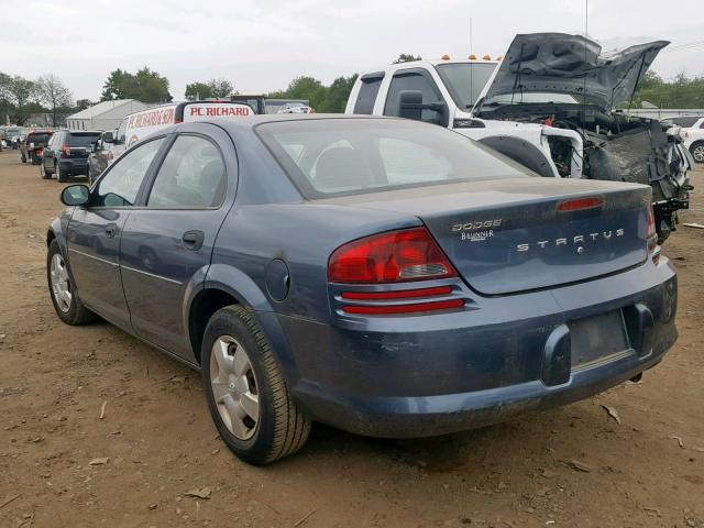 1B3EL36T73N521564 - 2003 DODGE STRATUS SE BLUE photo 3