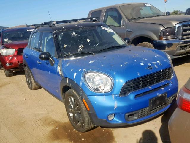 WMWZC5C56DWP32880 - 2013 MINI COOPER S C BLUE photo 1