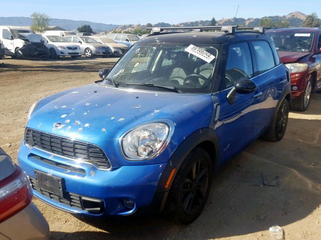 WMWZC5C56DWP32880 - 2013 MINI COOPER S C BLUE photo 2