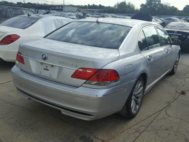 WBAHN83567DT71870 - 2007 BMW 750 SILVER photo 4