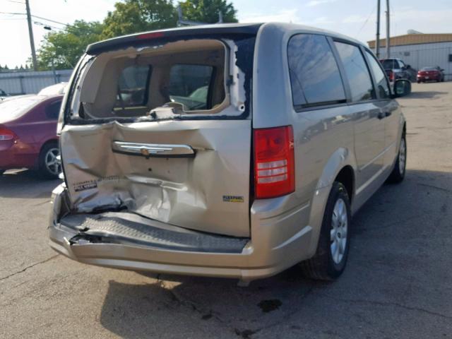 2A8HR44H88R744035 - 2008 CHRYSLER TOWN & COU BEIGE photo 4