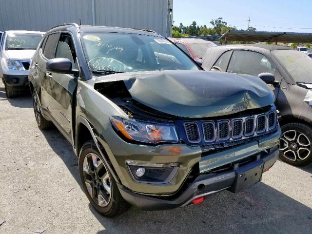 3C4NJDDB4HT675127 - 2017 JEEP COMPASS TR GREEN photo 1