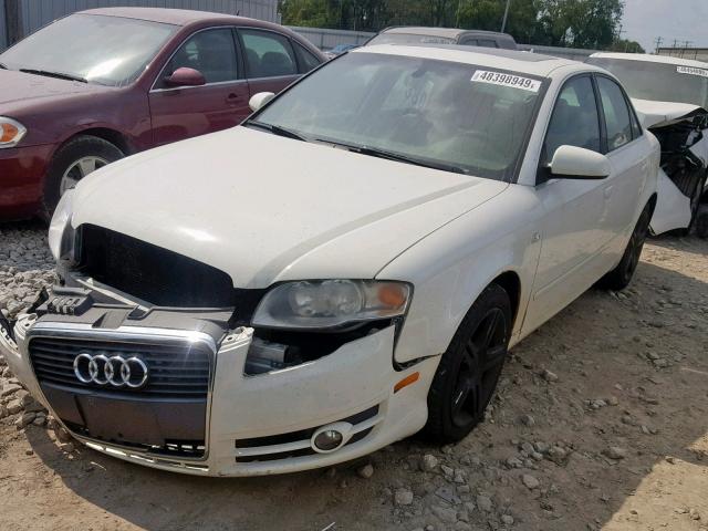 WAUDF78E36A167221 - 2006 AUDI A4 2.0T QU WHITE photo 2