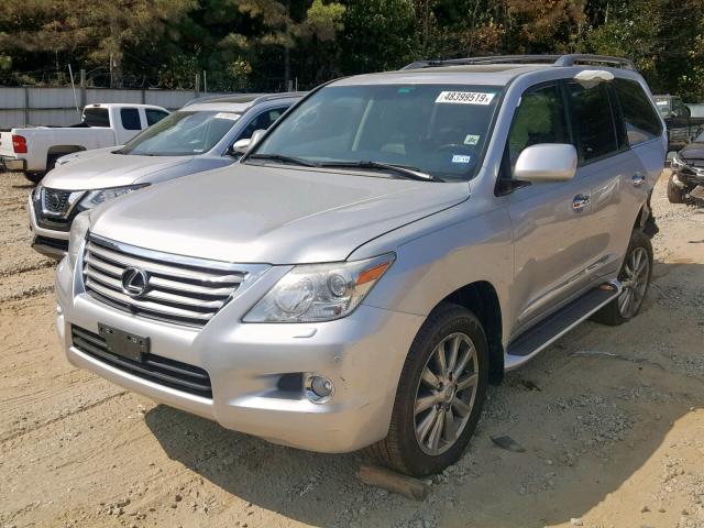 JTJHY7AXXB4081548 - 2011 LEXUS LX 570 SILVER photo 2