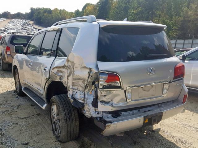 JTJHY7AXXB4081548 - 2011 LEXUS LX 570 SILVER photo 3