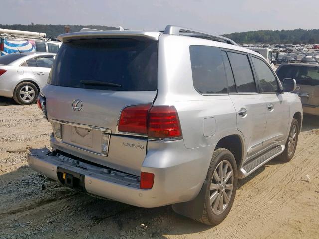 JTJHY7AXXB4081548 - 2011 LEXUS LX 570 SILVER photo 4