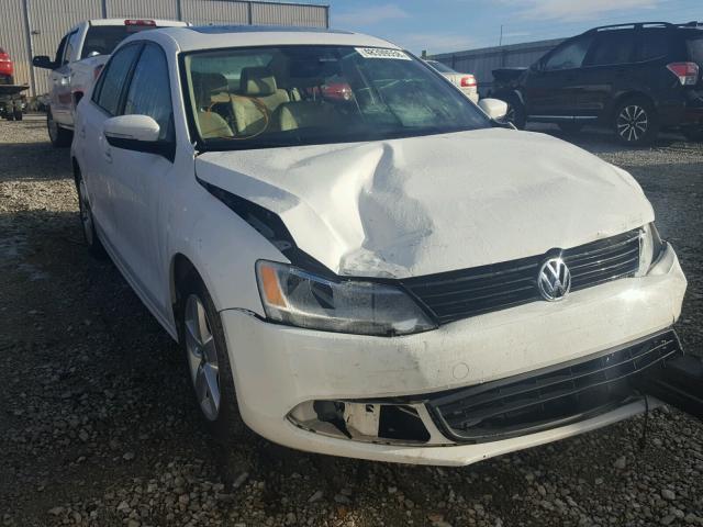 3VWLL7AJ6BM095715 - 2011 VOLKSWAGEN JETTA TDI WHITE photo 1