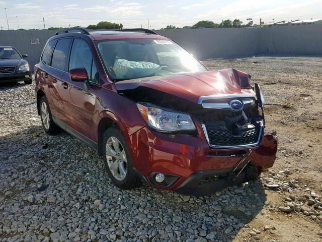 JF2SJAHC1EH511155 - 2014 SUBARU FORESTER 2 RED photo 1