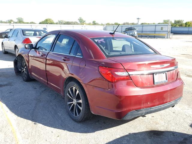 1C3CCBBB2EN102185 - 2014 CHRYSLER 200 TOURIN MAROON photo 3