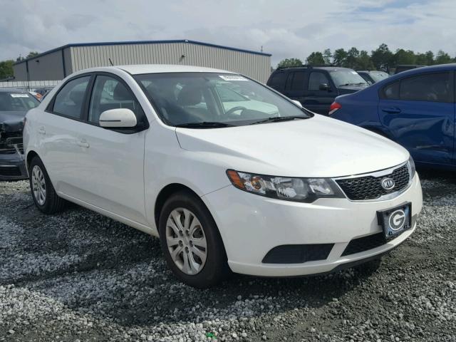 KNAFU4A28D5736437 - 2013 KIA FORTE EX WHITE photo 1