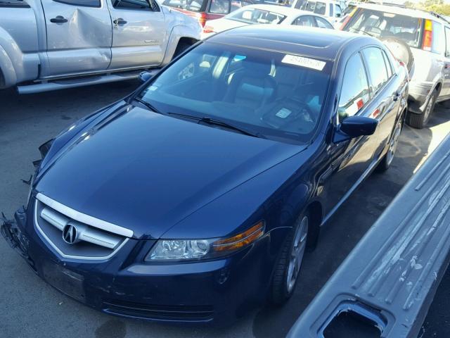 19UUA66265A032349 - 2005 ACURA TL BLUE photo 2