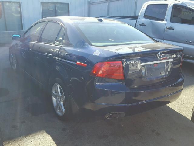 19UUA66265A032349 - 2005 ACURA TL BLUE photo 3