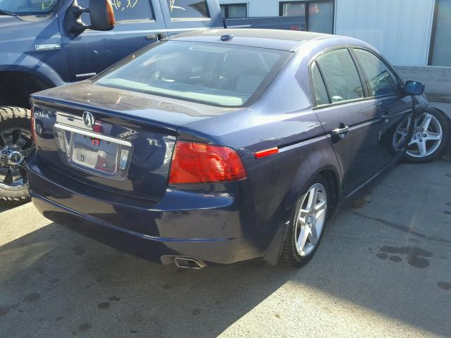 19UUA66265A032349 - 2005 ACURA TL BLUE photo 4