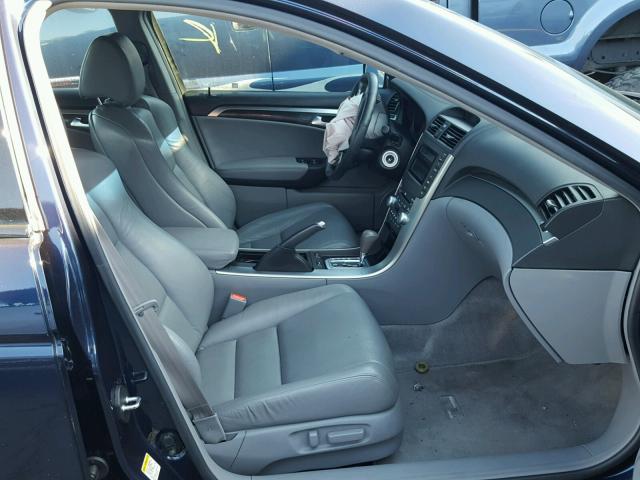 19UUA66265A032349 - 2005 ACURA TL BLUE photo 5