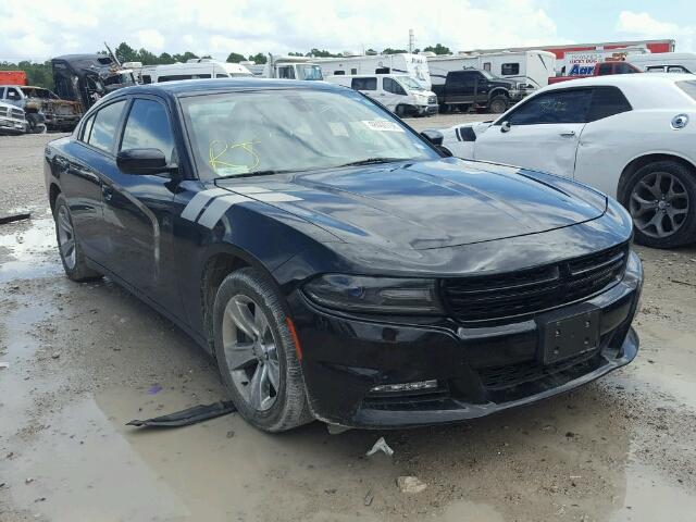 2C3CDXHG2FH889551 - 2015 DODGE CHARGER SX BLACK photo 1