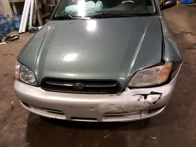 4S3BH635317307926 - 2001 SUBARU LEGACY L GREEN photo 9