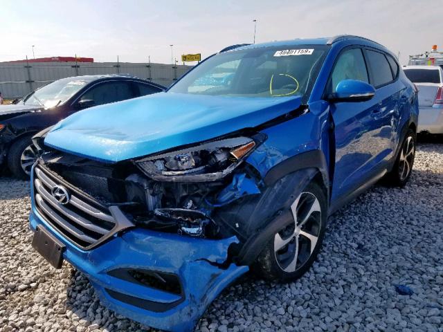 KM8J3CA27GU247267 - 2016 HYUNDAI TUCSON LIM BLUE photo 2