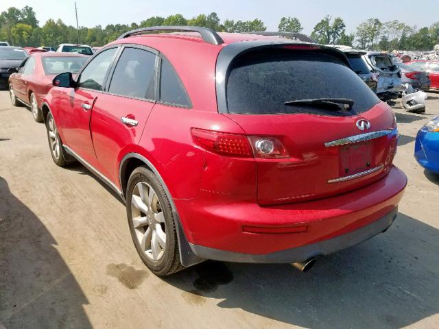 JNRAS08W13X203062 - 2003 INFINITI FX35 RED photo 3