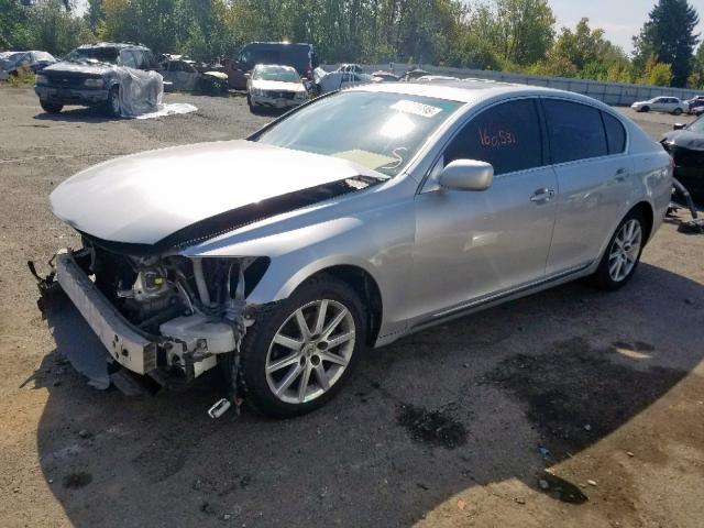 JTHBH96S665039913 - 2006 LEXUS GS 300 SILVER photo 2