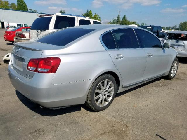 JTHBH96S665039913 - 2006 LEXUS GS 300 SILVER photo 4