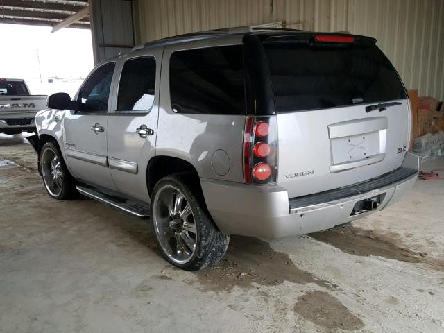 1GKFK63887J398950 - 2007 GMC YUKON DENA SILVER photo 3