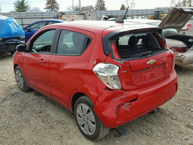 KL8CB6SA9GC638717 - 2016 CHEVROLET SPARK LS RED photo 3