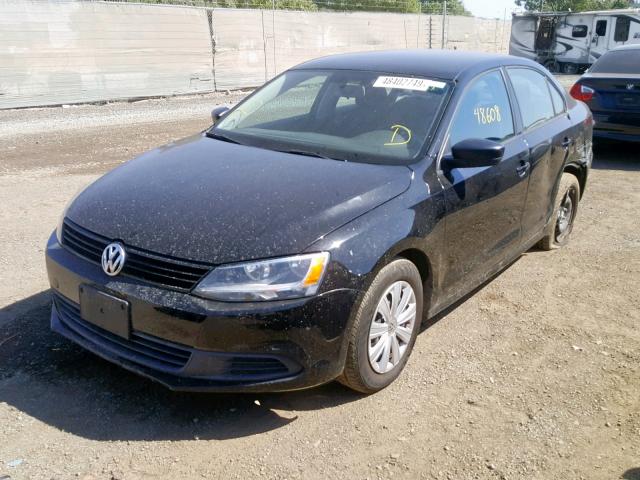 3VW1K7AJ7DM443485 - 2013 VOLKSWAGEN JETTA BASE 黑色 照片 2