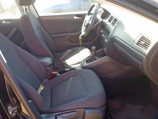 3VW1K7AJ7DM443485 - 2013 VOLKSWAGEN JETTA BASE 黑色 照片 5