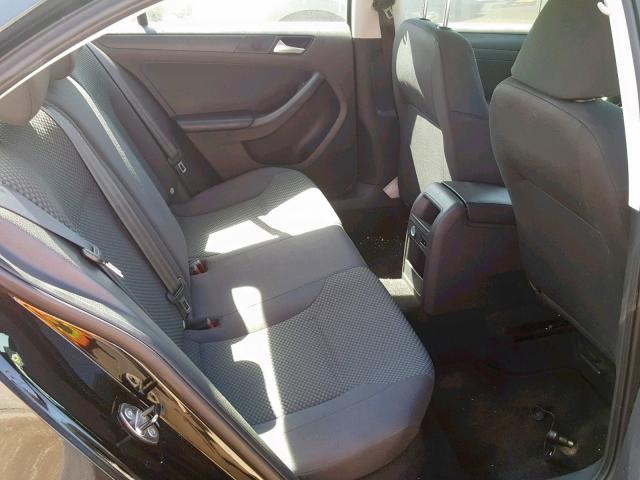 3VW1K7AJ7DM443485 - 2013 VOLKSWAGEN JETTA BASE 黑色 照片 6