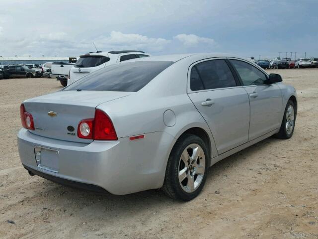 1G1ZC5E08AF180839 - 2010 CHEVROLET MALIBU 1LT SILVER photo 4