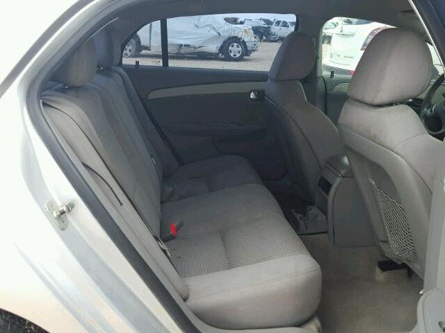 1G1ZC5E08AF180839 - 2010 CHEVROLET MALIBU 1LT SILVER photo 6