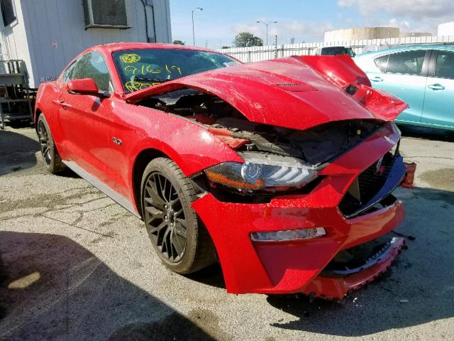 1FA6P8CF0J5129385 - 2018 FORD MUSTANG GT RED photo 1