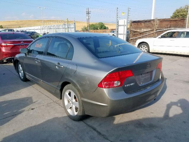 1HGFA16866L073358 - 2006 HONDA CIVIC EX GRAY photo 3