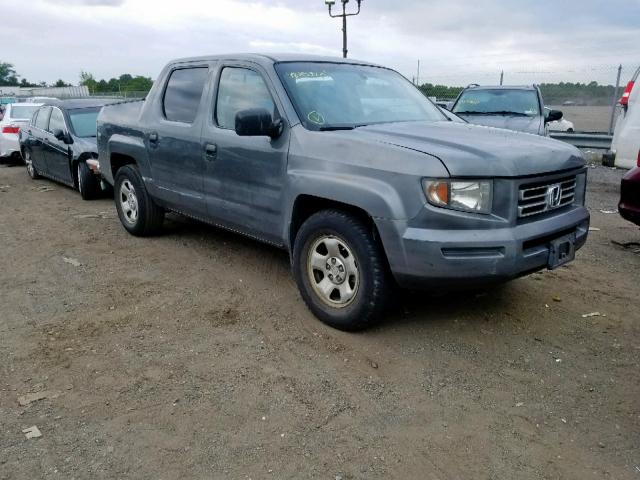 2HJYK16227H552466 - 2007 HONDA RIDGELINE CHARCOAL photo 1