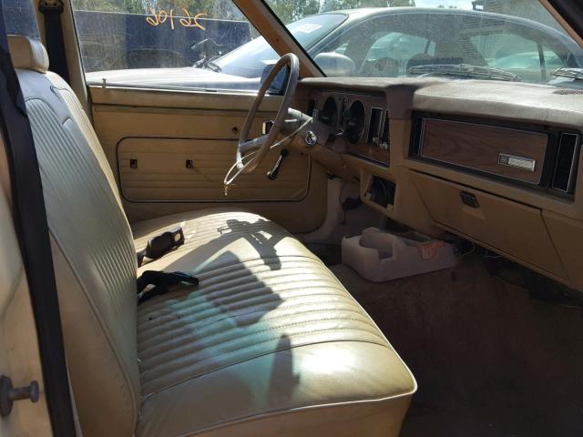 0E32B623346 - 1980 MERCURY MERKUR BEIGE photo 5