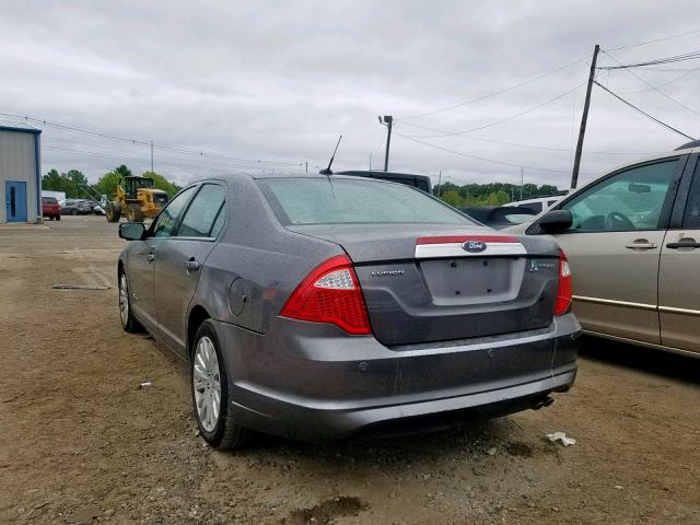 3FADP0L38BR117403 - 2011 FORD FUSION HYB GRAY photo 3