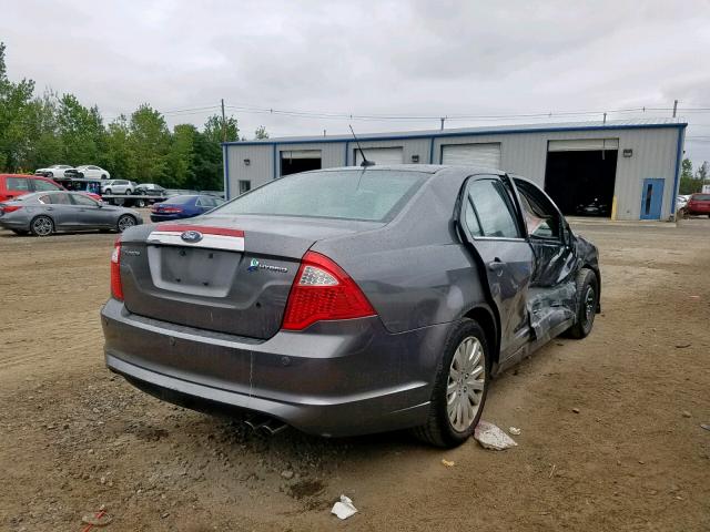 3FADP0L38BR117403 - 2011 FORD FUSION HYB GRAY photo 4