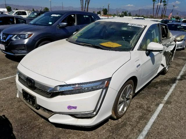 JHMZC5F1XKC000115 - 2019 HONDA CLARITY WHITE photo 2