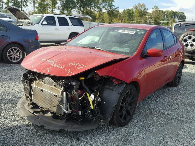 1C3CDFBA5DD289017 - 2013 DODGE DART SXT RED photo 2